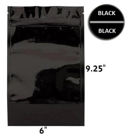 Mylar Bag Opaque Black 1 Oz - 28 Grams - Avernic Smoke Shop