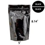 Mylar Bag Opaque Black 1/2 Oz - 14 Grams - Avernic Smoke Shop