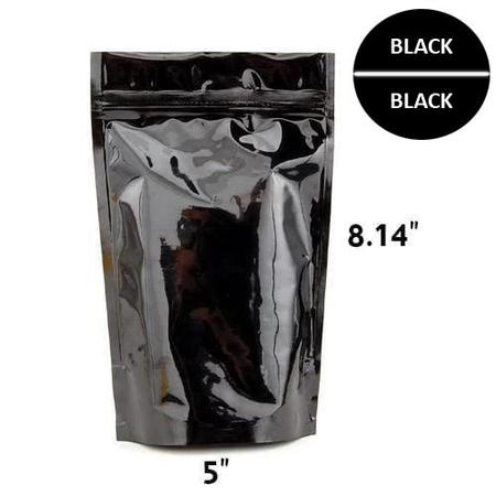 Mylar Bag Opaque Black 1/2 Oz - 14 Grams - Avernic Smoke Shop