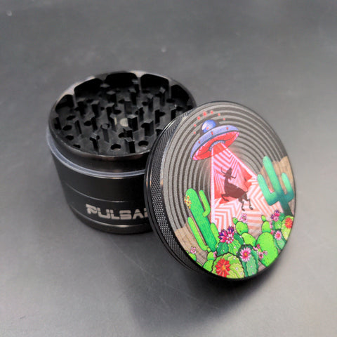 Pulsar Artist Series Grinder | Psychedelic Abduction | 4pc | 2.5"