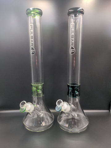 Pulsar Color Accent Beakers - 17.5" | 14mm - Avernic Smoke Shop