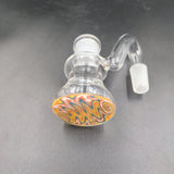 Pulsar Color Worked Dry Ash Catcher - 14mm 90 Degrees - Avernic Smoke Shop