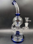 Pulsar Curves Recycler Water Pipe | 10.75" | 14mm - Avernic Smoke Shop