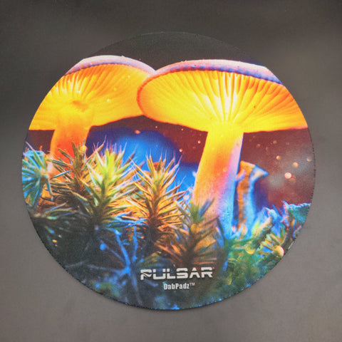 Pulsar DabPadz Round Dab Mat 8" | Mystical Mushroom - Avernic Smoke Shop