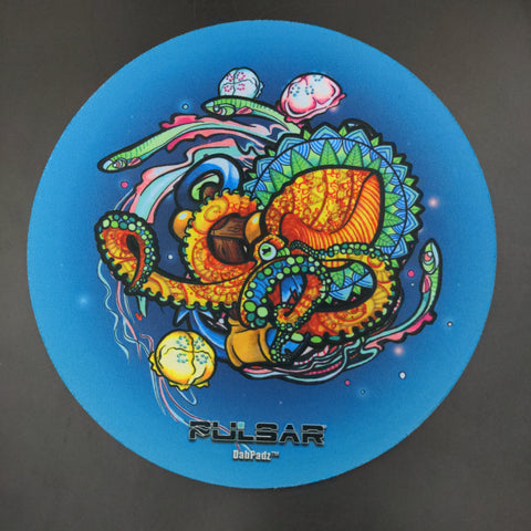 Pulsar DabPadz Round Dab Mat 8" | Psychedelic Octopus - Avernic Smoke Shop