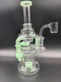 Pulsar Double Chamber Recycler Rig - 10" | 14mm - Avernic Smoke Shop