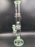 Pulsar Dual Chamber Honeycomb Perc Water Pipe | 15.5" | 14mm
