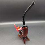 Pulsar Fanged Fantasy Fungi Sherlock Pipe | 9.25" | 14mm - Avernic Smoke Shop