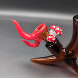 Pulsar Fanged Fantasy Fungi Sherlock Pipe | 9.25" | 14mm - Avernic Smoke Shop