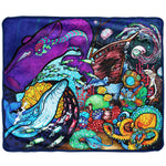 Pulsar Fleece Throw Blanket | 50" x 60" | Psychedelic Ocean - Avernic Smoke Shop