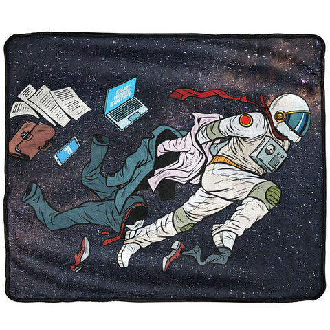 Pulsar Fleece Throw Blanket | Super Spaceman | 60" x 50" - Avernic Smoke Shop