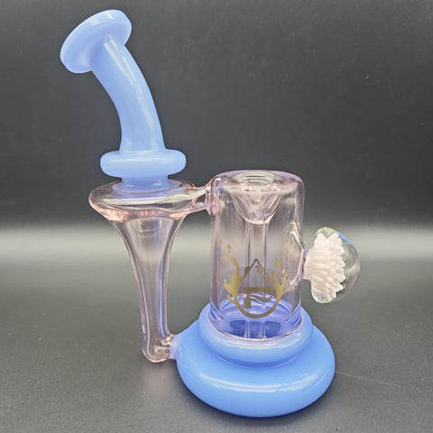 Pulsar Flower Power Recycler Bubbler w/ Marble | 5.75" - Avernic Smoke Shop