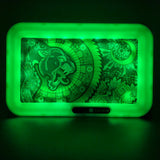 Pulsar Glow "Psychedelic Jaguar" LED Rolling Tray | 11" x 7" - Avernic Smoke Shop