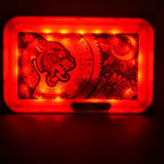Pulsar Glow "Psychedelic Jaguar" LED Rolling Tray | 11" x 7" - Avernic Smoke Shop