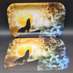Pulsar Metal Howl at the Clouds Rolling Tray + Lid Bundle - Avernic Smoke Shop