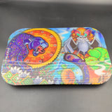 Pulsar Metal Rolling Tray w/ Lid | 11"x7" | Psychedelic Jungle - Avernic Smoke Shop