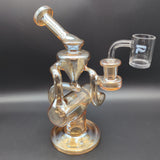 Pulsar Metallic Inline Recycler Dab Rig | 8.25" | 14mm - Avernic Smoke Shop