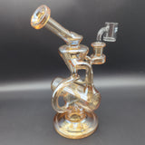 Pulsar Metallic Inline Recycler Dab Rig | 8.25" | 14mm - Avernic Smoke Shop