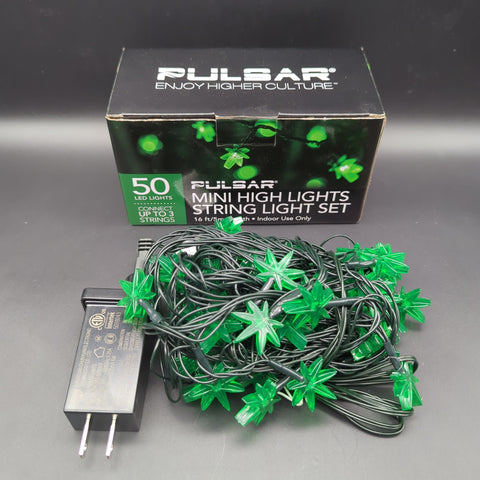 Pulsar Mini High Lights Hemp Leaf LED String Light Set - Avernic Smoke Shop