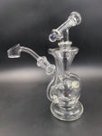 Pulsar Opal Marble Recycler Rig - 9.5" | 14mm - Avernic Smoke Shop