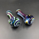 Pulsar Outer Space Dichro Swirl Hand Pipe - 4" - Avernic Smoke Shop