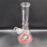 Pulsar Psychedelic Bat Beaker Water Pipe 10" | 14mm - Avernic Smoke Shop