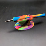 Pulsar RIP Silicone Vapor Straw w/ Stand- 6.25" / Tie Dye - Avernic Smoke Shop