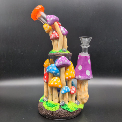 Pulsar Shroom Forest Water Pipe | 9" | 14mm - Avernic Smoke Shop