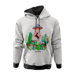 Pulsar Ultra Soft Pullover Hoodie | Psychedelic Cow Abduction | Gray