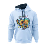 Pulsar Ultra Soft Pullover Hoodie | Psychedelic Octopus | Blue