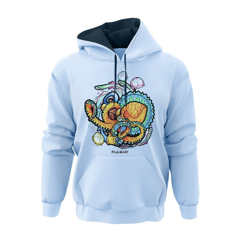 Pulsar Ultra Soft Pullover Hoodie | Psychedelic Octopus | Blue - Avernic Smoke Shop