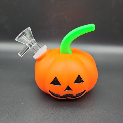 Pumpkin Silicone Water Bubbler - Avernic Smoke Shop