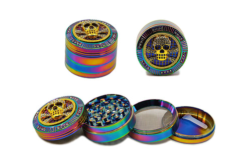 Rainbow Bling Grinder - (2.0")(50mm) - Avernic Smoke Shop