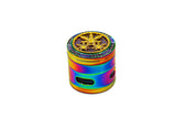 Rainbow Bling Grinder w/ Window - (2.5")(63mm) - Avernic Smoke Shop