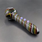 Rasta Worked Swirl Hand Pipe - 5.25" - Avernic Smoke Shop