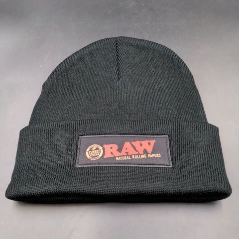 Raw Beanie Hat - Black
