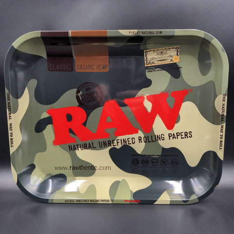 Raw Camo Rolling Tray Large - Avernic Smoke Shop