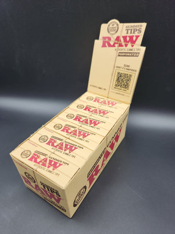 RAW Perforated Gummed Tips - Box of 24