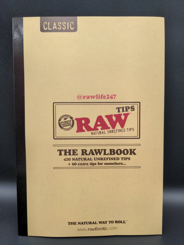 Raw RawlBook - Book of 480 Rolling Tips - Avernic Smoke Shop