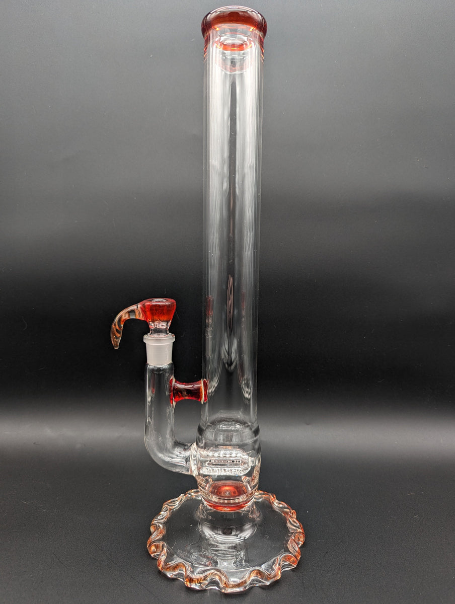 Ripplefoot Straight Tube w/ Inline Perc - Fire Within Glass – Avernic ...