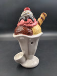 Roast & Toast Ceramic Ice Cream Sundae Pipe | 6.75" - Avernic Smoke Shop
