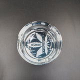 Round Leaf Design Glass Ashtray - Avernic Smoke Shop