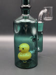 Rubber Duckie Perc Oil Rig - 8" | 14mm Female - Avernic Smoke Shop