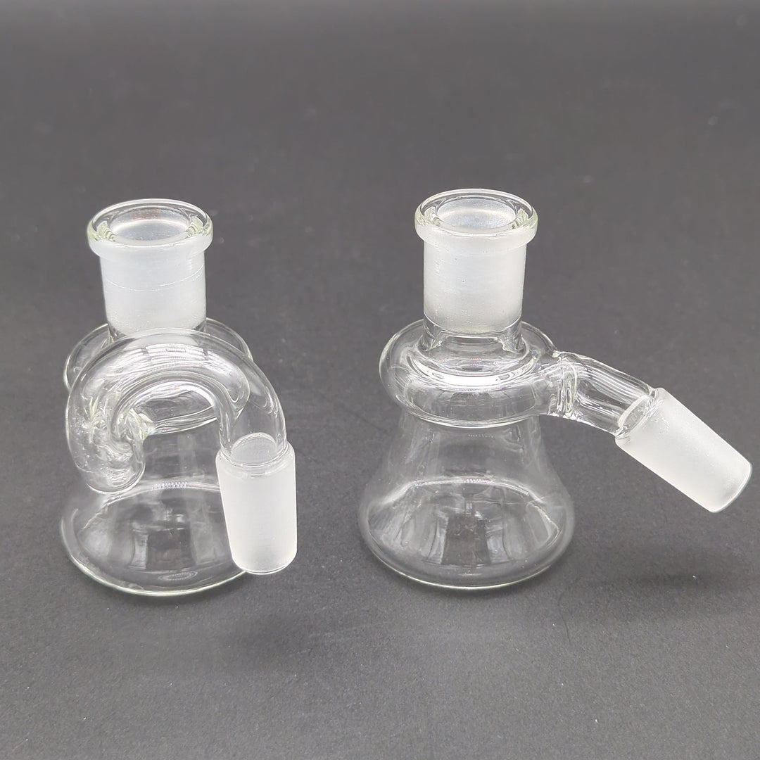 Mini 3 Inch 14mm 45° Dry Ash Catcher - Clear Glass Water Pipe Bong Bubbler