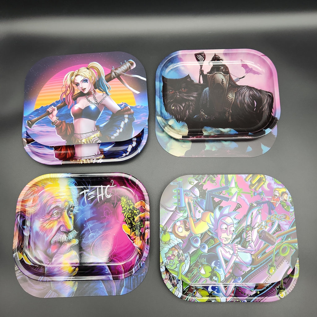 Tray Random Small Tray + Lid Combo Random Design – Avernic Smoke Shop