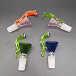 Smoggy Snail Herb Slide | 14mm M | Assorted Colors - Avernic Smoke Shop