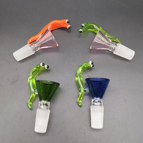 Smoggy Snail Herb Slide | 14mm M | Assorted Colors - Avernic Smoke Shop