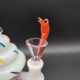 Smoggy Snail Herb Slide | 14mm M | Assorted Colors - Avernic Smoke Shop