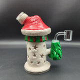 Snowman Dab Rig | 6.75" | 14mm F - Avernic Smoke Shop