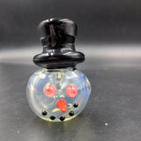 Snowman Top Hat Spoon Pipe - By SlynxxGlass - Avernic Smoke Shop